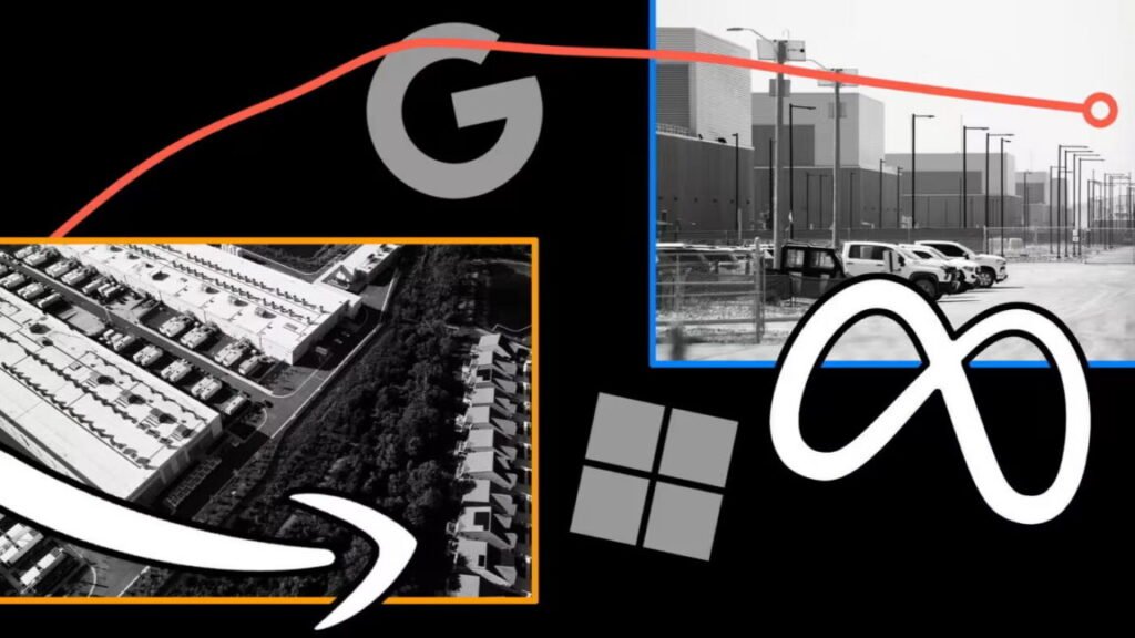 Montage of big tech logos