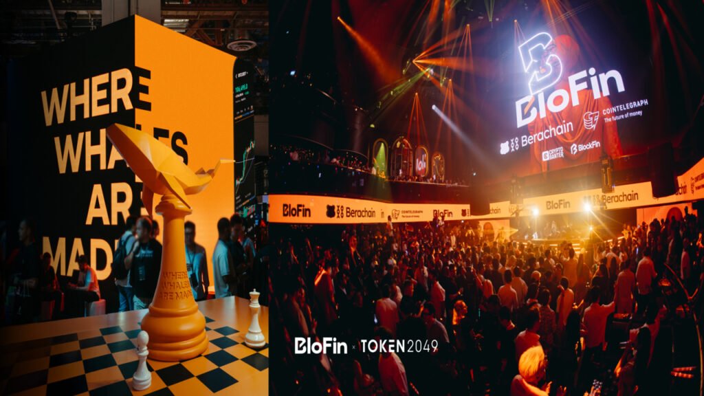 BloFin Leads TOKEN2049 with Most Talked-About Exceptional Branding: Towering Whale Chess, Crane Booth & Full-House Whalefield Afterparty BloFin Leads TOKEN2049 with Most Talked-About Exceptional Branding: Towering Whale Chess, Crane Booth & Full-House Whalefield Afterparty