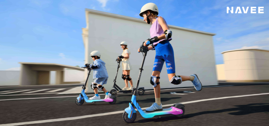 Navee launches the new K100 series of kids electric scooters, empowering families with fun and safe travel experiences image