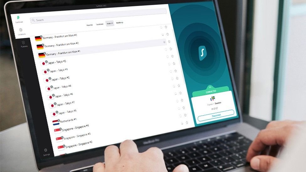 Worried about your email password? Surfshark just dropped a feature that means you’ll never stress about phishing again A Surfshark user choosing from a number of server regions on their laptop