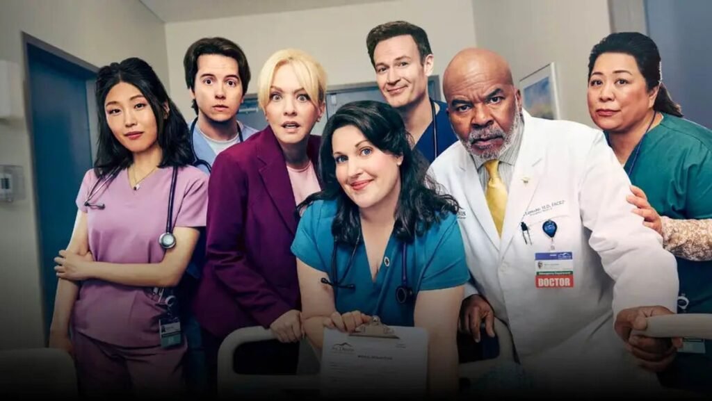 Promotional image featuring the cast of St. Denis Medical season 2